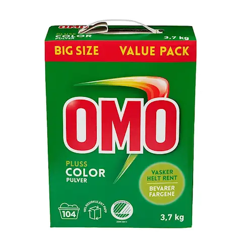 OMO Color Tøyvask Pulver Kulørt 3,7 kg