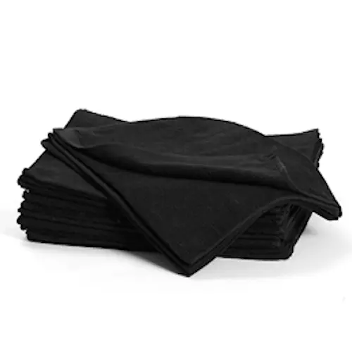 Bleachsafe towel black 34x82 cm