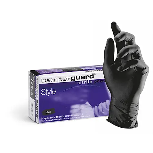 Sorte Semperguard Style Small Powderfree Nitril 100stk