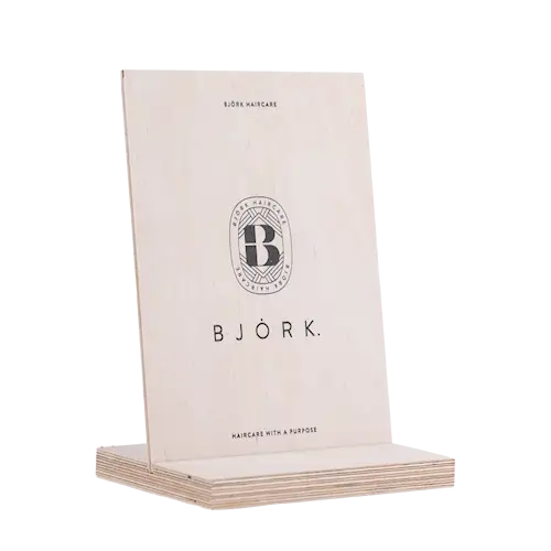 Logo Display In Wood 20x15x10 cm