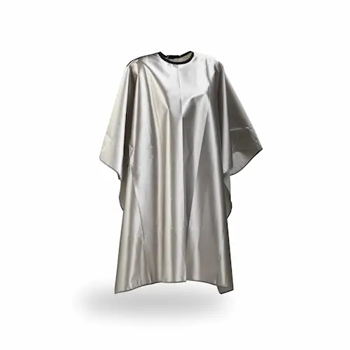 Wako Satin Kappe Sølv med Knapper