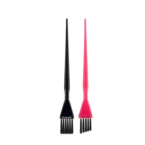 Detail Brush Set 2-pack Balayage Penslar Svarta och Rosa