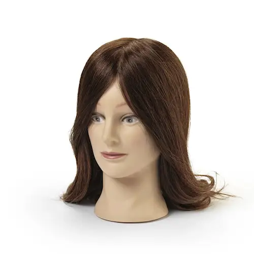 Dockhuvud Alice, 30-35cm, Dark Brown