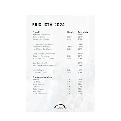 Prislista 2025