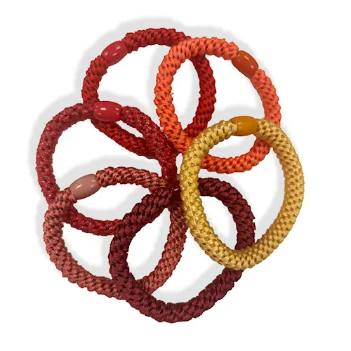 Onfleek Hoops  Metallic Red