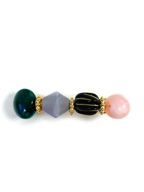 OnFleek Clear Stone Clip Yellow