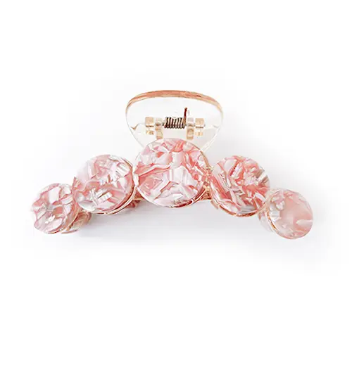 Onfleek Hairclip Bubbly Marble Mintypeach 9cm